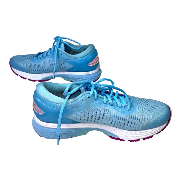 ASICS Gel Kayano 25 Light Blue & Magenta Road Running Tennis Shoe 8W 1012A026 - Picture 5 of 11